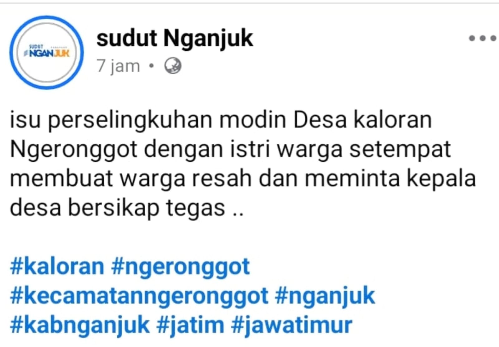 Postingan Isu Dugaan Perselingkuhan Perangkat Desa di Nganjuk Tersebar, LSM KPK-RI: Penghapusan Jejak Digital Tidak Menghilangkan Unsur Pidana