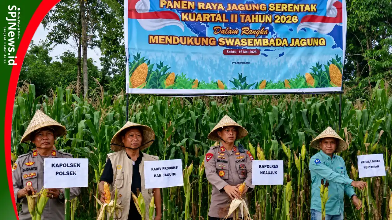 Kadis Pertanian Bersama Plt Camat Polsel Hadiri Panen Raya Jagung Sebagai Bentuk Dukungan Pemkab Takalar Terhadap Program Presiden ASTACITA